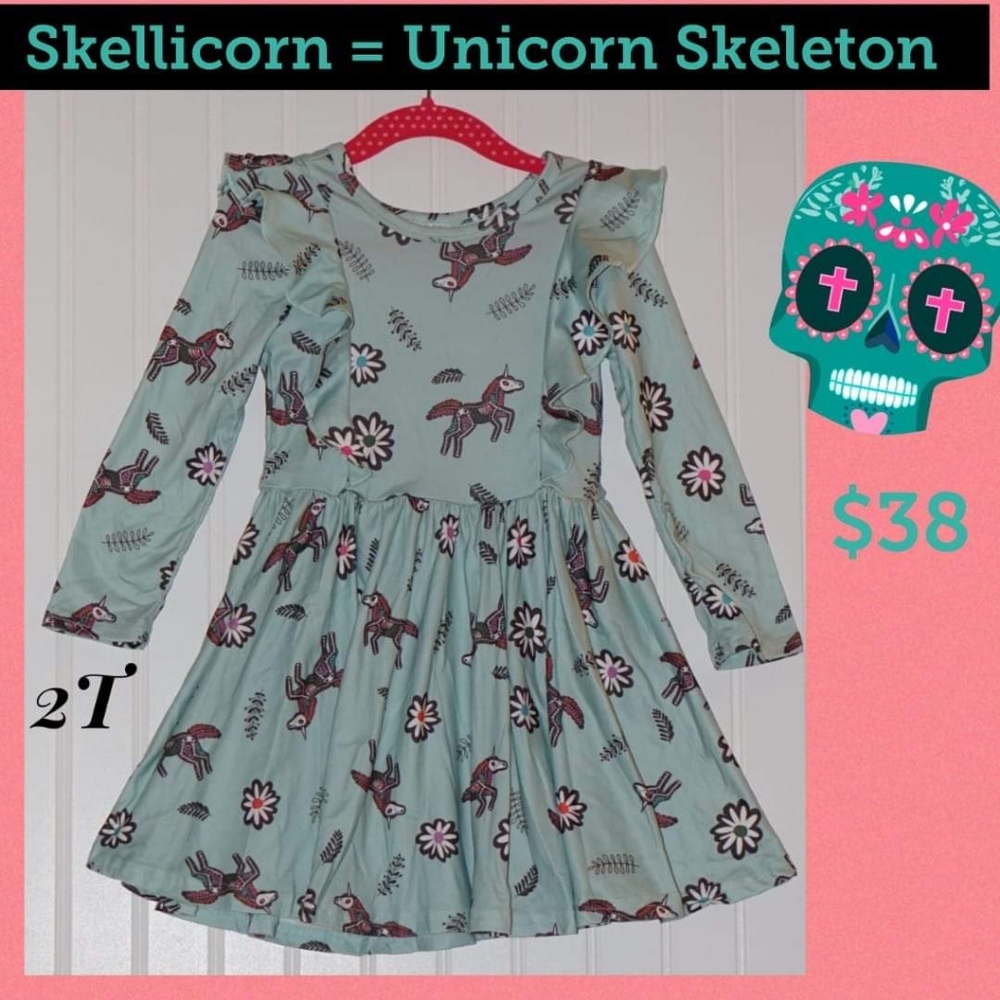 2/3 NWT long sleeve Dot Dot Smile Ruffle dress